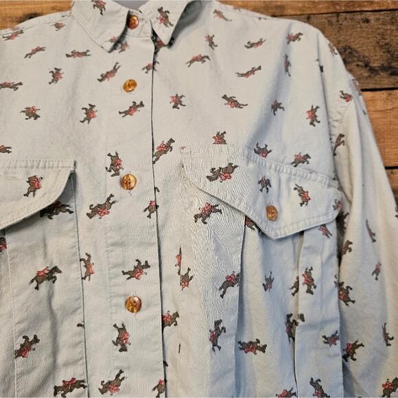 Sudden Impact women's vintage 80's/90's horse theme shirt size m - Picture 6 of 16